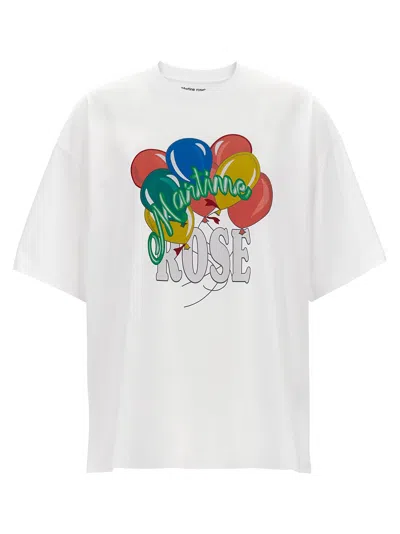 Martine Rose Logo Print T-shirt In White