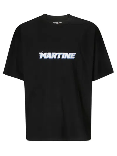 Martine Rose Logo Printed Crewneck T-shirt In Black