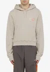 Martine Rose Melange Grey Cotton Sweatshirt In Gray