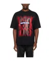Martine Rose Gradient Effect Oversized Blow Your Mind Crew-neck T-shirt In Black
