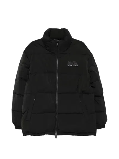 Martine Rose Logo Puffer Coat In Multi