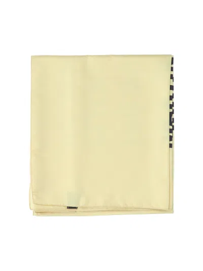 Martine Rose Logo Scarf In Yellow