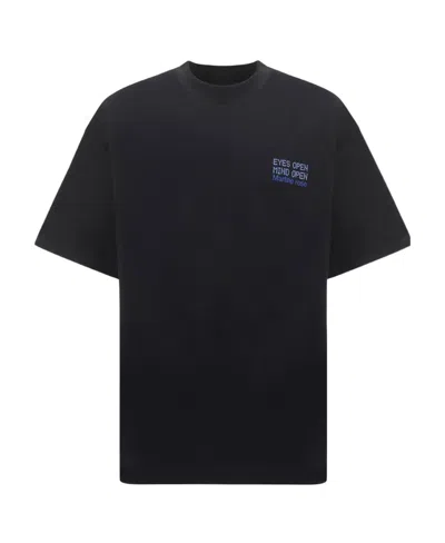 Martine Rose Logo Short-sleeved T-shirt In Blue
