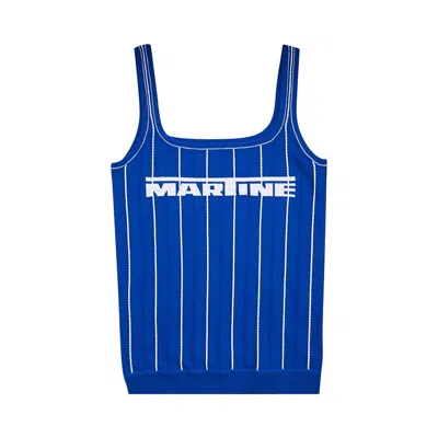 Pre-owned Martine Rose Logo Vest 'blue' | Men's Size Xl