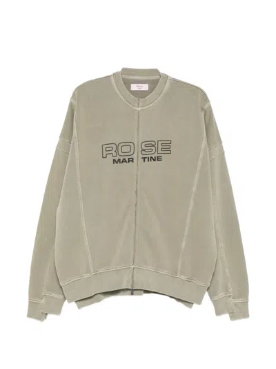 Martine Rose Logo-print Zip-up Sweatshirt In Multi