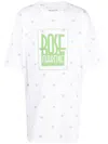Martine Rose Long-line Logo-print T-shirt In 白色