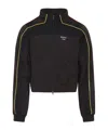 Martine Rose High Collar Track Jacket With Side Pockets In Black