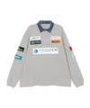 Martine Rose Long-sleeved Polo Shirt In Gray