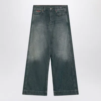 Martine Rose Loose Washed Jeans In Blue