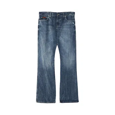 Pre-owned Martine Rose Low Rise Bootcut Jean 'blue' | Men's Size L