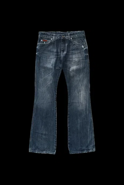 Martine Rose Low Rise Bootcut Jean Light Blue