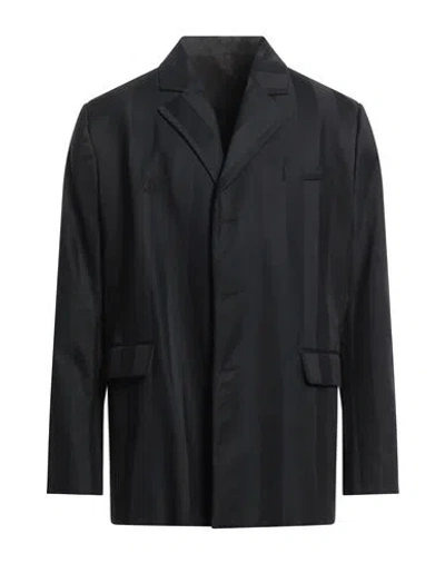 Martine Rose Man Blazer Black Size M Cotton, Silk