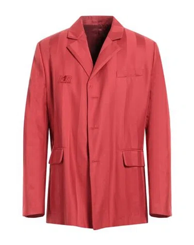 Martine Rose Man Blazer Red Size M Cotton, Silk