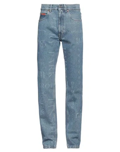Martine Rose Man Jeans Blue Size L Cotton