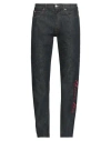 Martine Rose Man Jeans Blue Size M Cotton In Blue