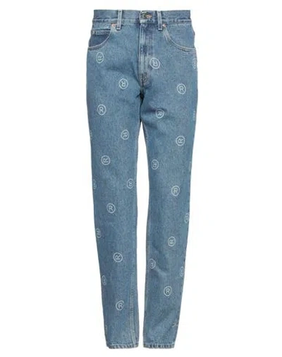 Martine Rose Man Denim Pants Blue Size L Cotton