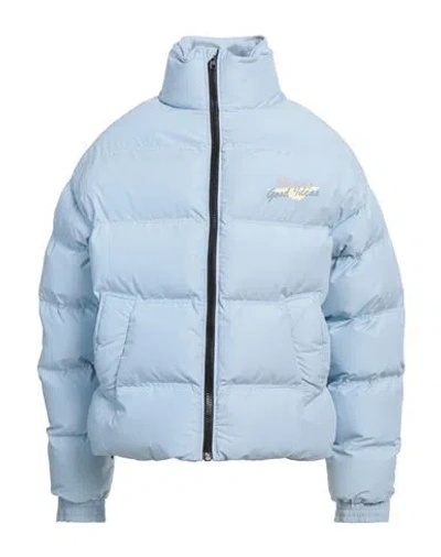 Martine Rose Man Puffer Sky Blue Size L Polyester