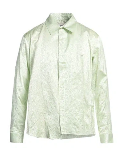 Martine Rose Man Shirt Light Green Size S Viscose
