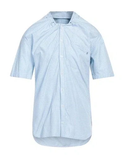 Martine Rose Man Shirt Sky Blue Size L Cotton