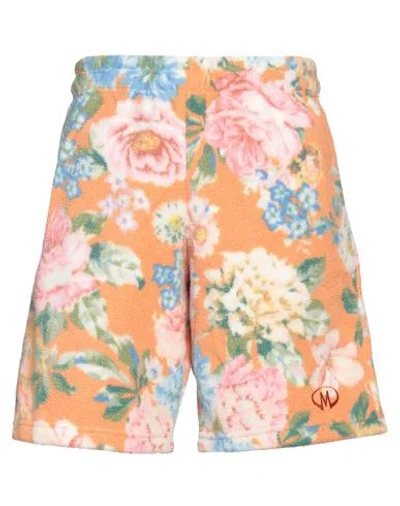 Martine Rose Man Shorts & Bermuda Shorts Orange Size Xs Polyester