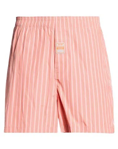 Martine Rose Man Shorts & Bermuda Shorts Salmon Pink Size Xs Cotton
