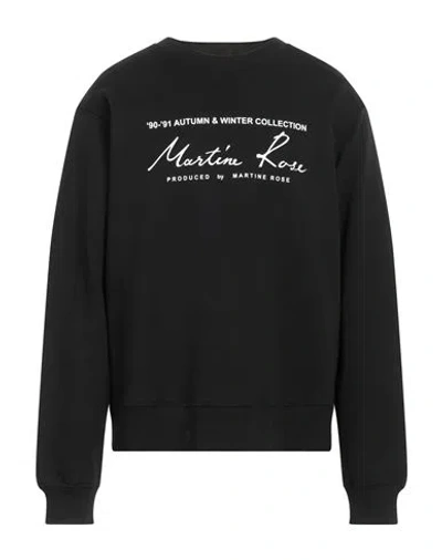 Martine Rose Man Sweatshirt Black Size L Cotton