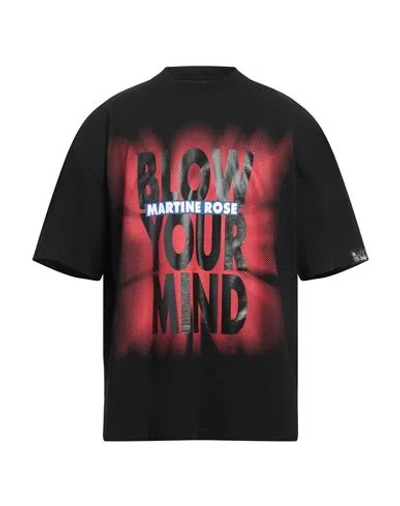 MARTINE ROSE MARTINE ROSE MAN T-SHIRT BLACK SIZE M COTTON