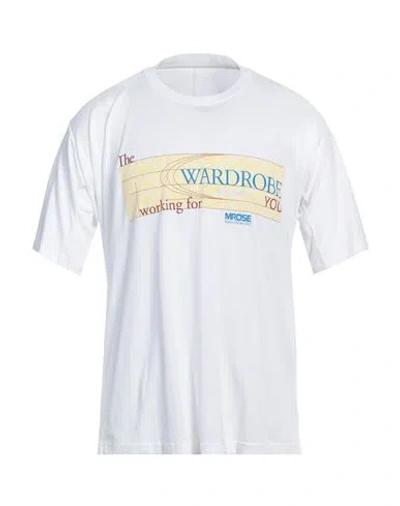 Martine Rose Man T-shirt White Size L Cotton