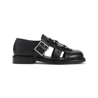 Martine Rose Martin Rose Bondage Belt Sandals Men In Black