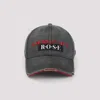 Martine Rose Grey And Red Roll Back Embroidered Cotton Baseball Cap In Gryred Grey Red