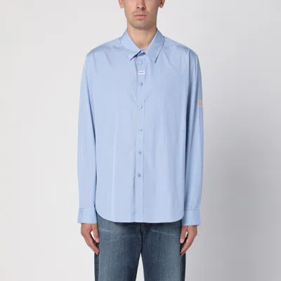 Martine Rose Men's Blue Striped Cotton Shirt