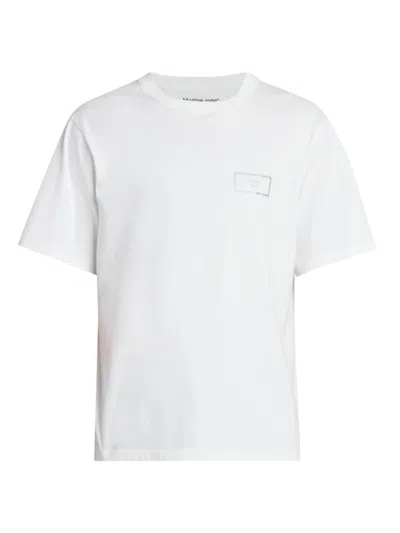 Martine Rose Men's Classic Crewneck T-shirt In White Box Logo