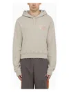 Martine Rose Melange Grey Cotton Sweatshirt In Grey