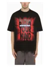 Martine Rose Gradient Effect Oversized Blow Your Mind Crew-neck T-shirt In Black