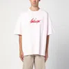 Martine Rose Light Pink Oversized T-shirt With Logo In Pink