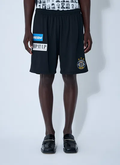 MARTINE ROSE MARTINE ROSE MEN LOGO MOTIF FOOTBALL SHORTS