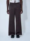 Martine Rose Men Logo Motif Track Pants In Brown