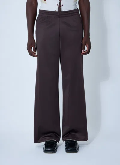 Martine Rose Men Logo Motif Track Pants In Brown