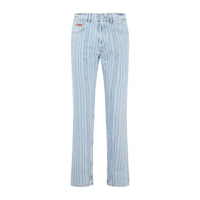 Martine Rose Men  Straight Leg Jeans In Blue