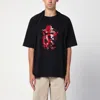 Martine Rose Oversized Black T-shirt Celebration With Print In Black