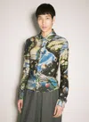 Martine Rose Men Printed Stretch Shirt In Multi