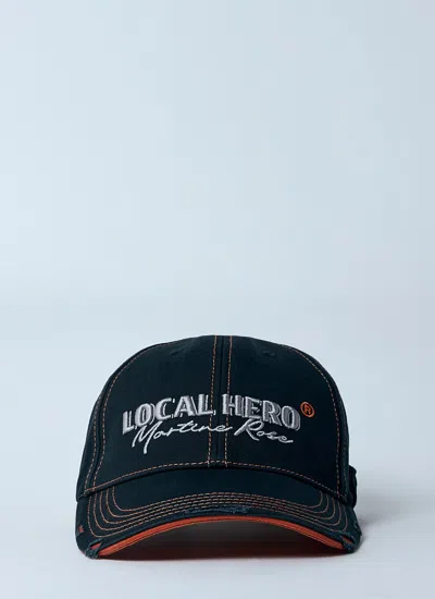 Martine Rose Men Roll Back Baseball Cap In Black