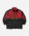 Martine Rose Black Lace Up Logo-embroidered Shell Sweatshirt Xl In Red