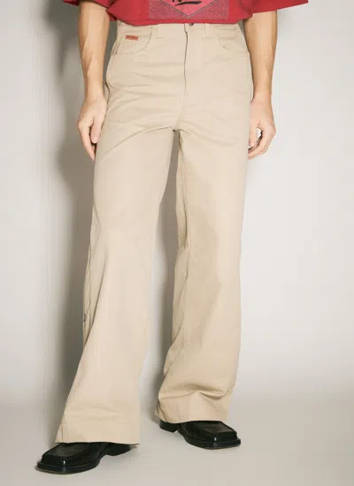 Martine Rose Men Sports Chino Pants In Neutral