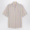 Martine Rose Yellow/blue Striped Cotton Shirt In Multi
