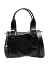 Martine Rose Mini Sports Zip Tote Bag In Black