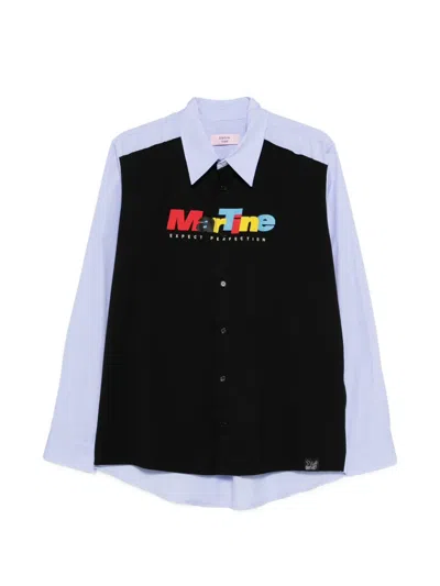 Martine Rose 스트라이프 로고 폴로 셔츠 In Multi