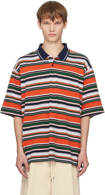 MARTINE ROSE MULTICOLOR OVERSIZED POLO