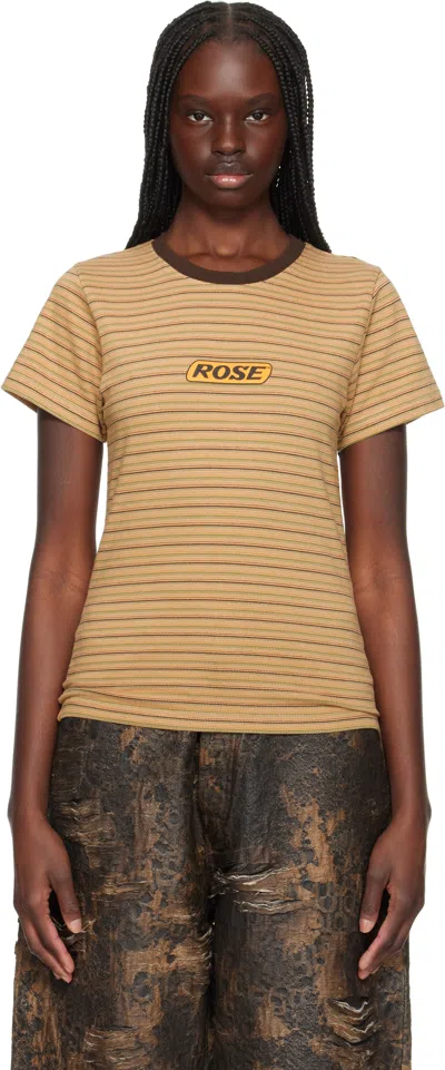 Martine Rose Multicolor Shrunken T-shirt