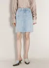 Martine Rose Narrow Front Mini Skirt In Blue